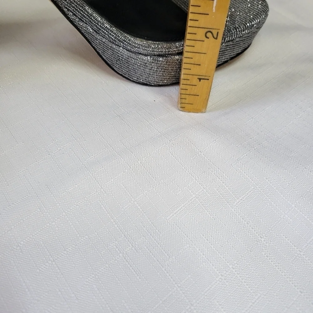 Michael Kors Glittering Silver Heels Size 8.5